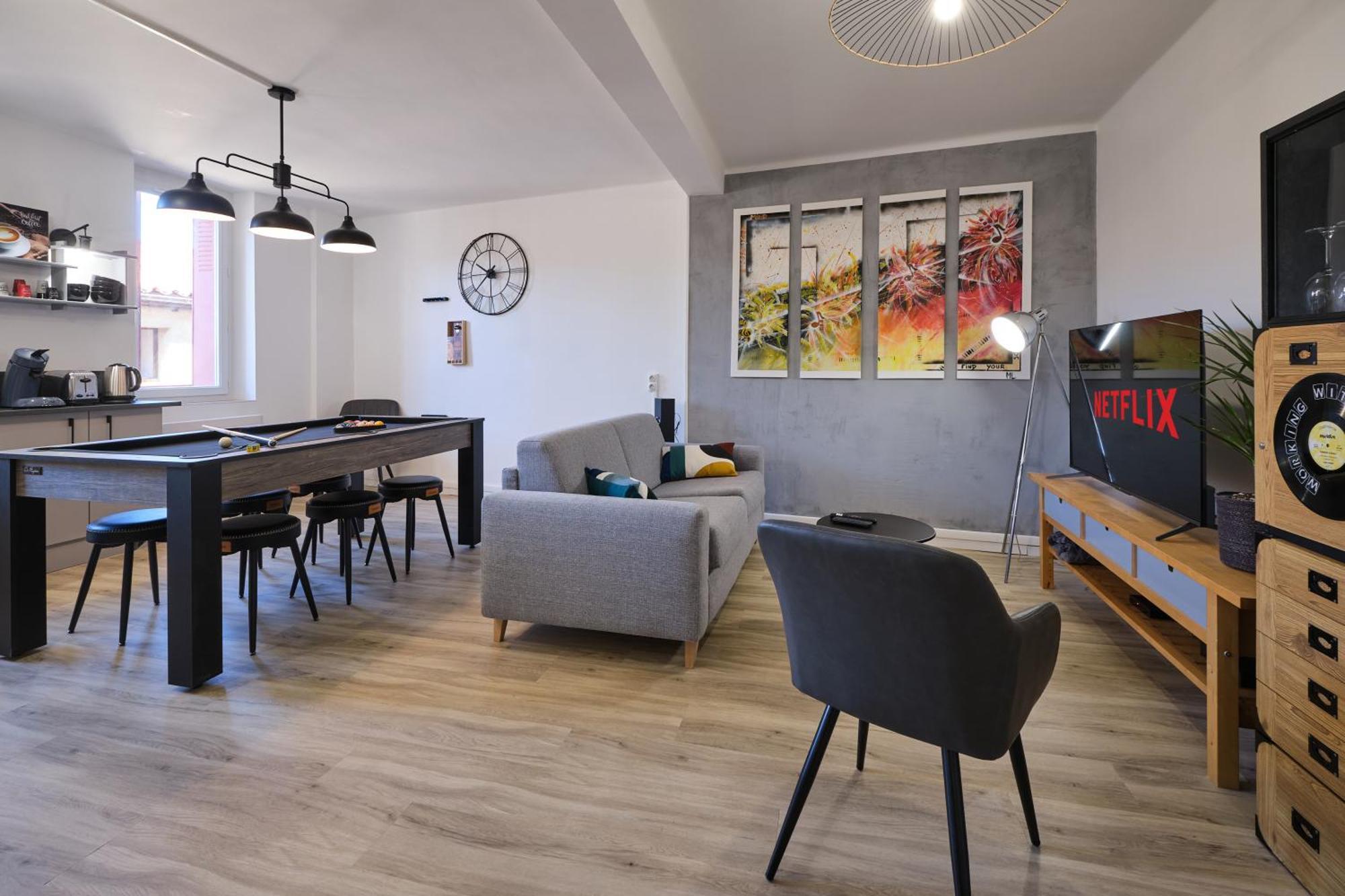 Magnifique*T4*Centre Ville*Wifi*Billard*Netflix* Limoux Exteriér fotografie